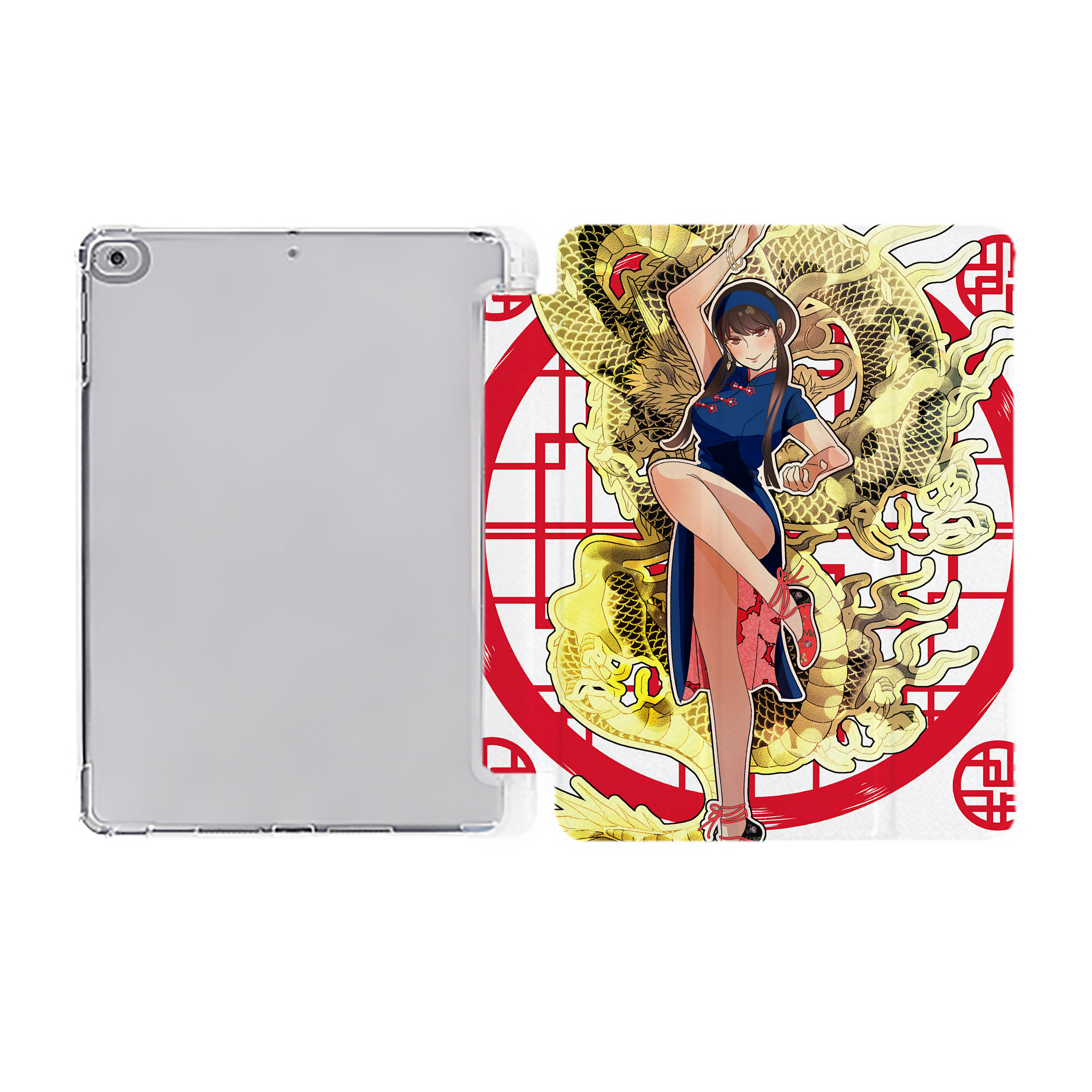 （画像用） SPY×FAMILY间谍家家酒 IPad ケース ペン収納付き 三つ折りスタンド PUレザー×シリコン 対応機種9.5/10.5/10.9インチ